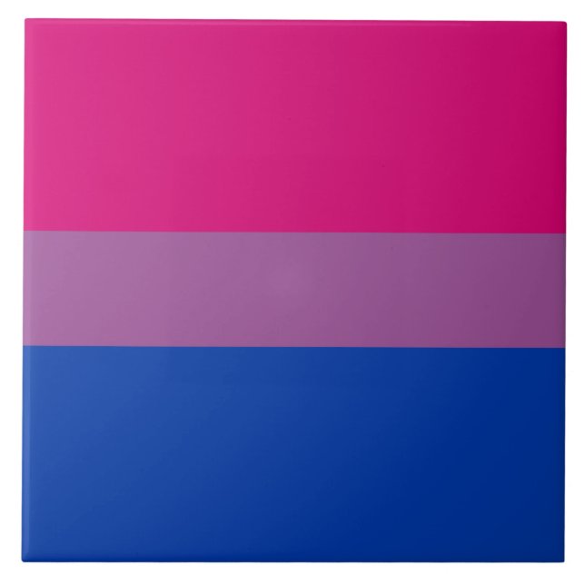 Bisexueller Stolz (Bi-Flagge) Fliese (Vorderseite)