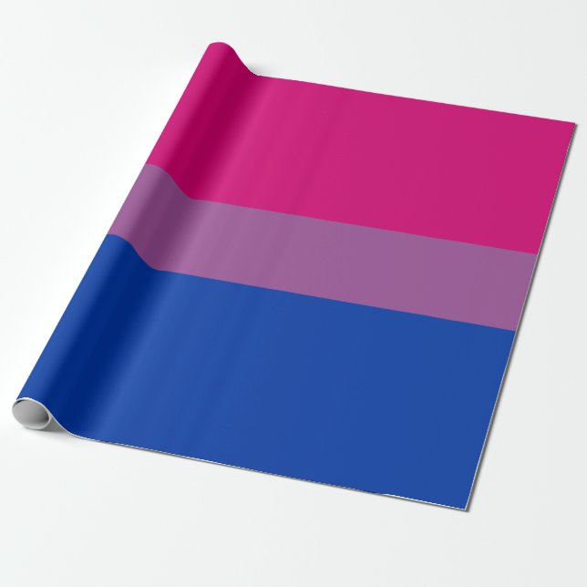 Bisexueller Stolz (Bi-Flagge) Geschenkpapier (Ungerollt)