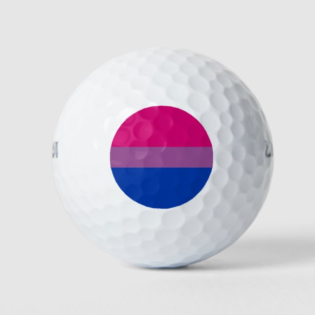 Bisexueller Stolz (Bi-Flagge) Golfball (Vorderseite)