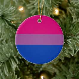 Bisexueller Stolz (Bi-Flagge) Keramik Ornament