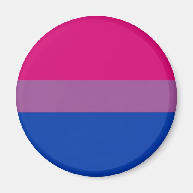 Bisexueller Stolz (Bi-Flagge) Magnet (Vorne)