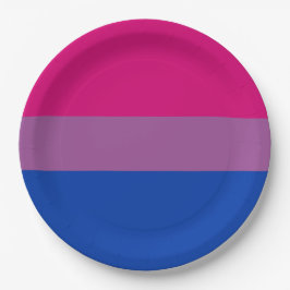 Bisexueller Stolz (Bi-Flagge) Pappteller