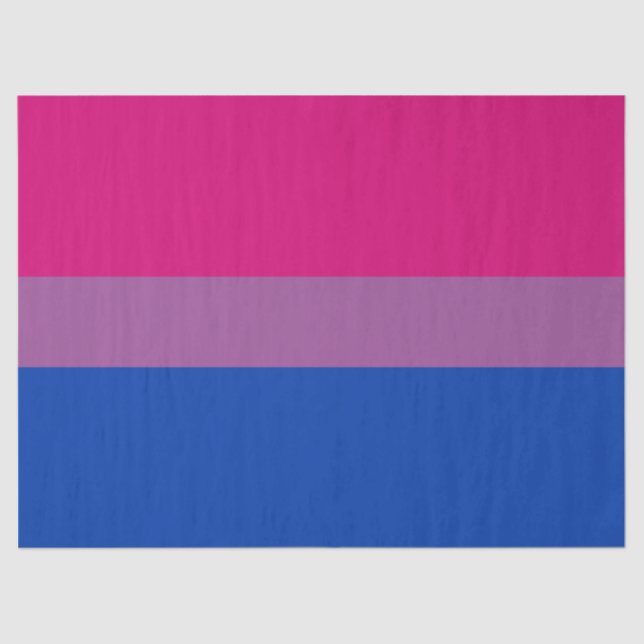 Bisexueller Stolz (Bi-Flagge) Seidenpapier (Vorderseite)