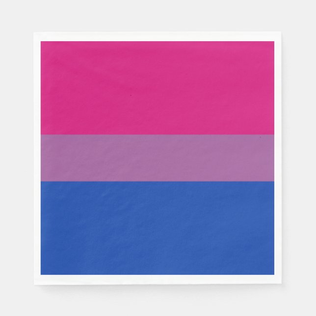 Bisexueller Stolz (Bi-Flagge) Serviette (Vorderseite)