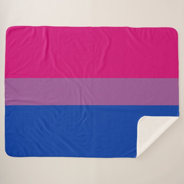 Bisexueller Stolz (Bi-Flagge) Sherpadecke (Vorderseite (Horizontal))