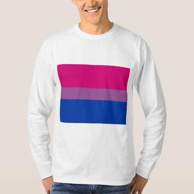 Bisexueller Stolz (Bi-Flagge) T-Shirt (Vorderseite)