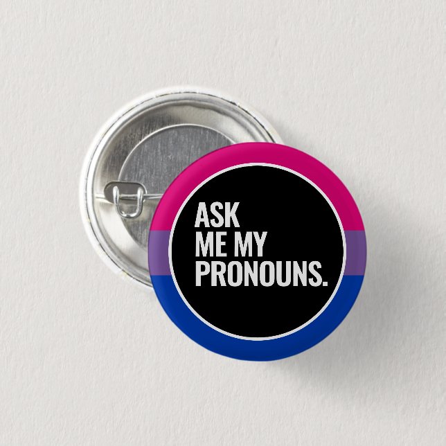 Bisexueller Stolz Button (Vorne & Hinten)