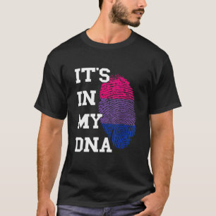 Bisexueller Stolz DNA Daumenabdruck Bisexuelle Fla T-Shirt