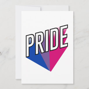 Bisexueller Stolz Feiertagskarte