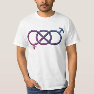 Bisexueller Stolz-Geschlechts-Knoten T-Shirt
