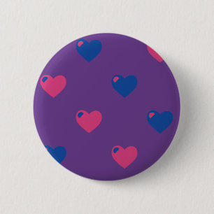 Bisexueller Stolz Herzen Knopf Button