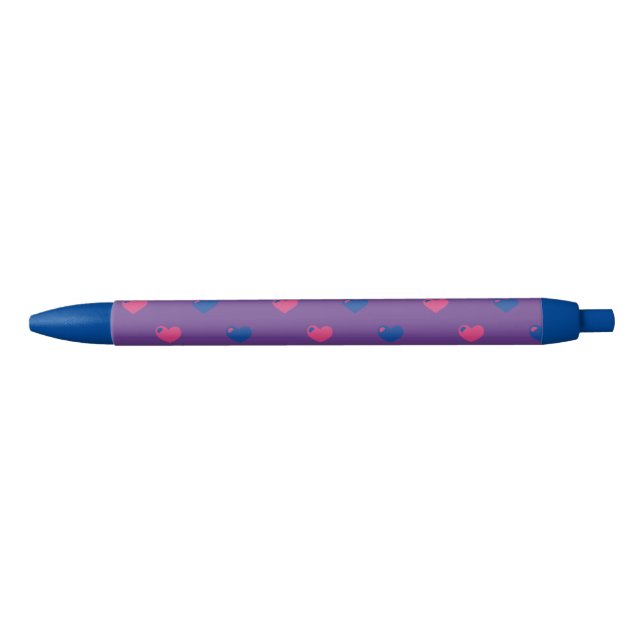 Bisexueller Stolz Herzen Stift (Vorderseite)