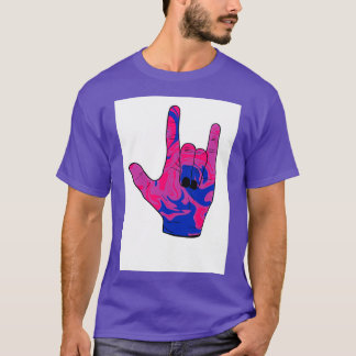Bisexueller Stolz I Liebe Sie American sign Langua T-Shirt
