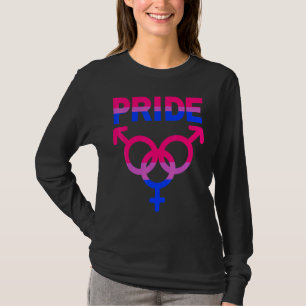 Bisexueller Stolz LGBTQUIA Liebe Unterstützung Män T-Shirt