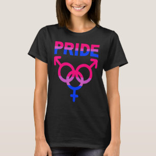 Bisexueller Stolz LGBTQUIA Liebe Unterstützung Män T-Shirt
