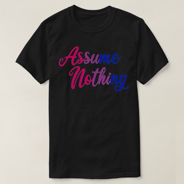 Bisexueller Stolz: nichts als Stolz T-Shirt (Design vorne)