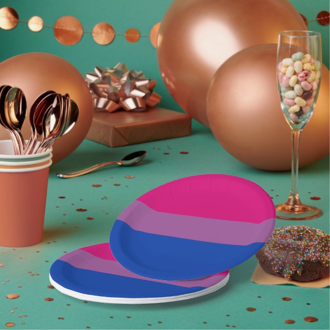 Bisexueller Stolz! Pappteller (Multi)