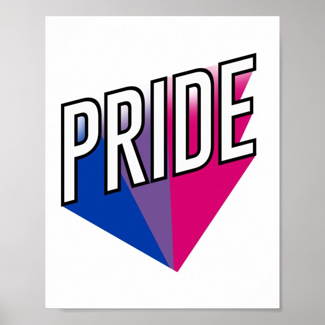 Bisexueller Stolz Poster (Vorne)