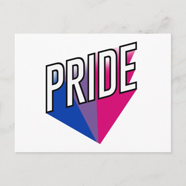 Bisexueller Stolz Postkarte (Vorderseite)