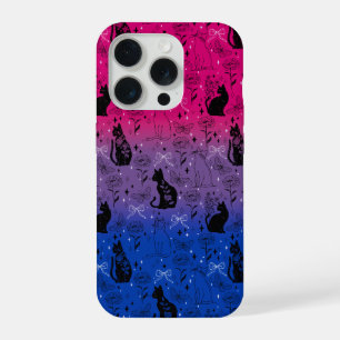 Bisexueller Stolz Schwarze Katze - Mystische Hexer iPhone 15 Pro Hülle