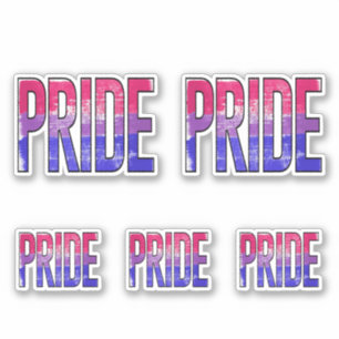Bisexueller Stolz-Wort Aufkleber