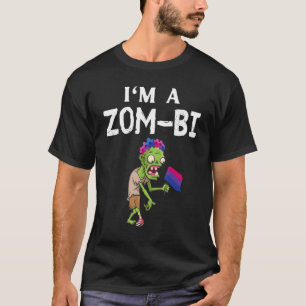 Bisexueller Zombie Faules Halloween-Kostüm T-Shirt