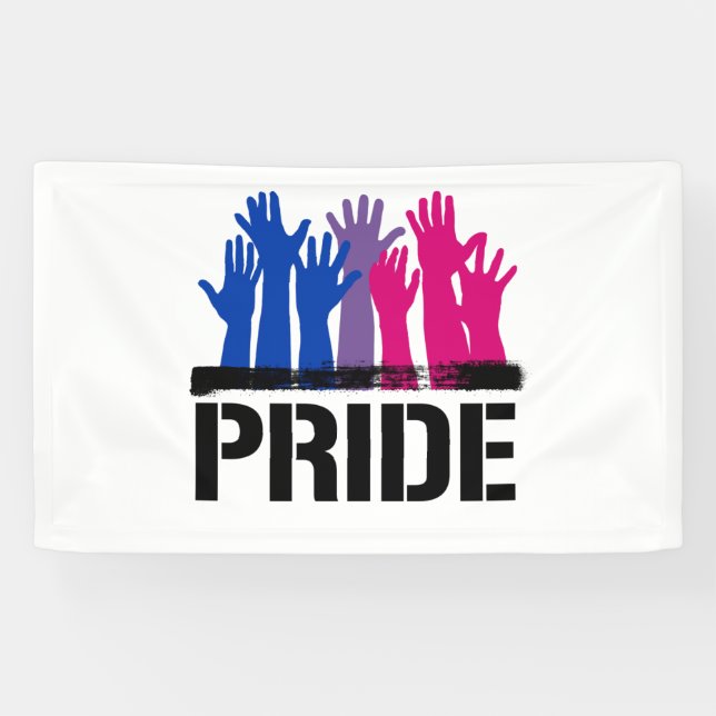 Bisexueller Zusammen-Stolz Banner (Horizontal)