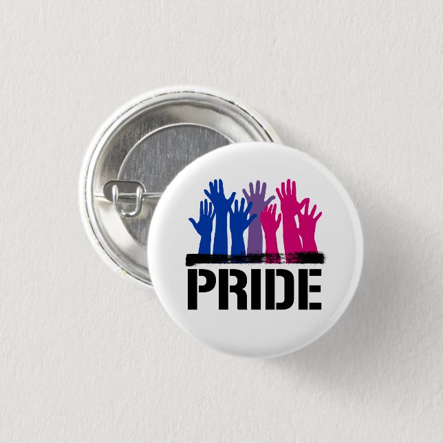 Bisexueller Zusammen-Stolz Button (Vorne & Hinten)