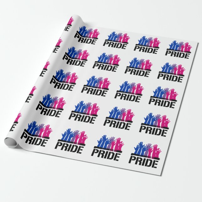 Bisexueller Zusammen-Stolz Geschenkpapier (Ungerollt)