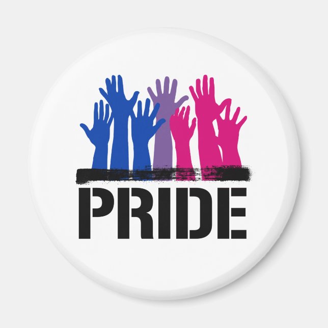 Bisexueller Zusammen-Stolz Magnet (Vorne)