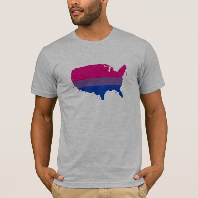 Bisexuelles Amerika T-Shirt (Vorderseite)