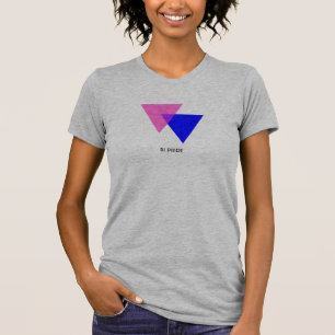 Bisexuelles Biangle-Symbol für anpassbares T-Shir T-Shirt