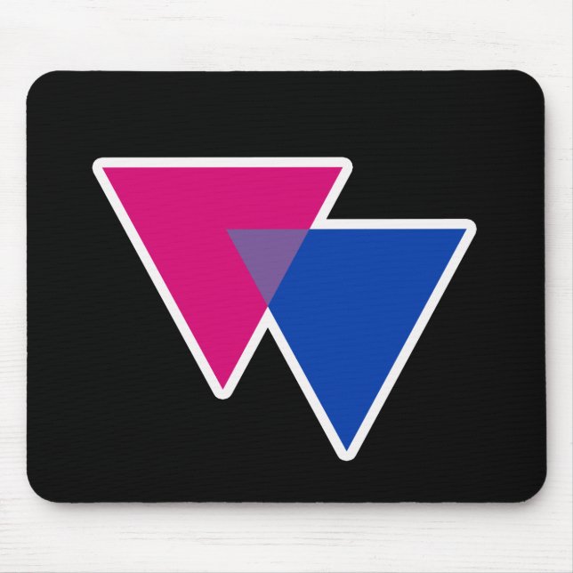 BISEXUELLES DREIECK-SYMBOL 3D MOUSEPAD (Vorne)