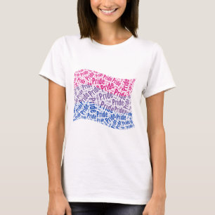 BISEXUELLES FLAGWORTPATTER T-Shirt