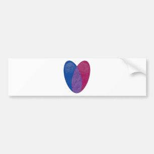 Bisexuelles Herz Autoaufkleber