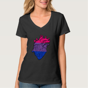 Bisexuelles Herz Bi Stolz Bisexueller Stolz LGBTQ  T-Shirt