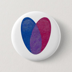 Bisexuelles Herz Button