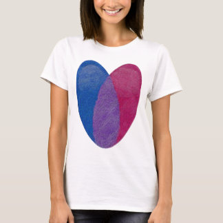 Bisexuelles Herz T-Shirt