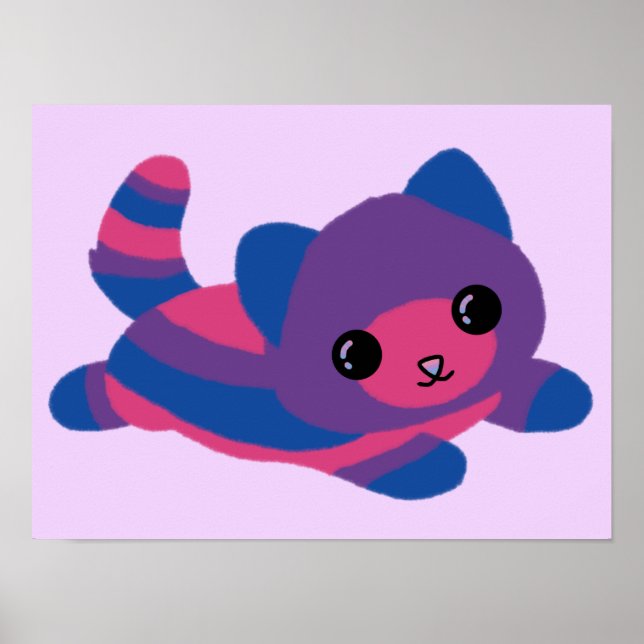 Bisexuelles Katzen-Poster Poster (Vorne)