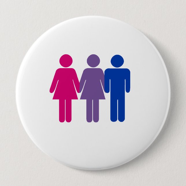 Bisexuelles Mädchen Button (Vorderseite)