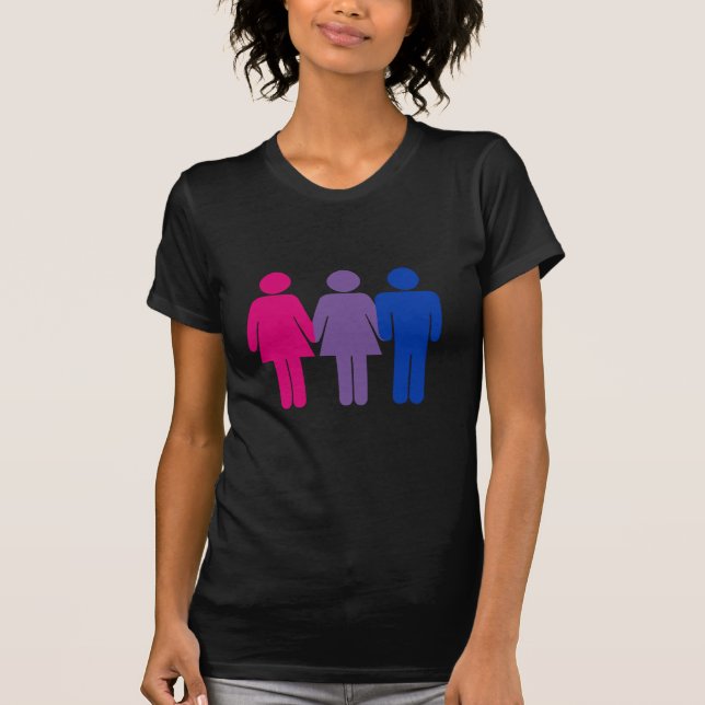 Bisexuelles Mädchen T-Shirt (Vorderseite)