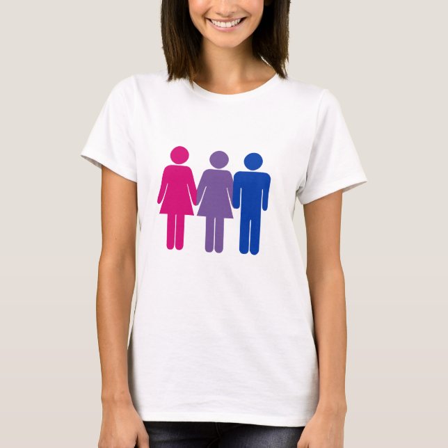 Bisexuelles Mädchen T-Shirt (Vorderseite)