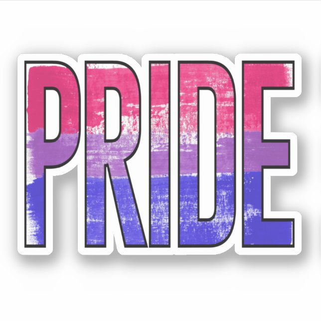 Bisexuelles Priesterwort Aufkleber (Vorderseite)