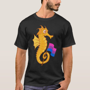 Bisexuelles Seepferd Bisexualität Bisexuelle Flagg T-Shirt