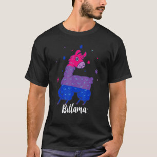 Bisexuelles Stolz Lama Bisexuelle Flagge Bisexuali T-Shirt