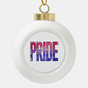 Bisexuelles Stolz-Wort Keramik Kugel-Ornament