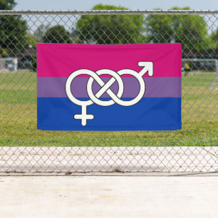 Bisexuelles Stolzsymbol Flagge Banner