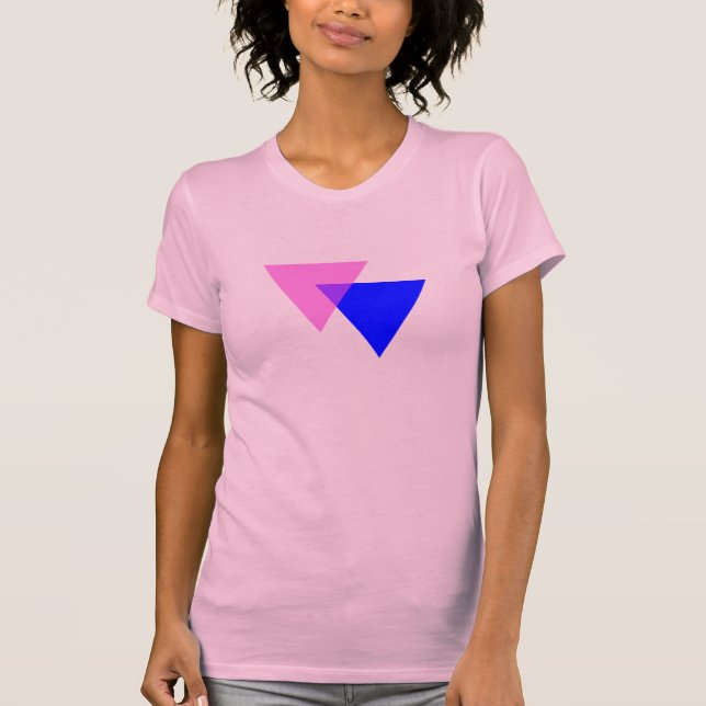 Bisexuelles Symbol T - Shirt (Vorderseite)
