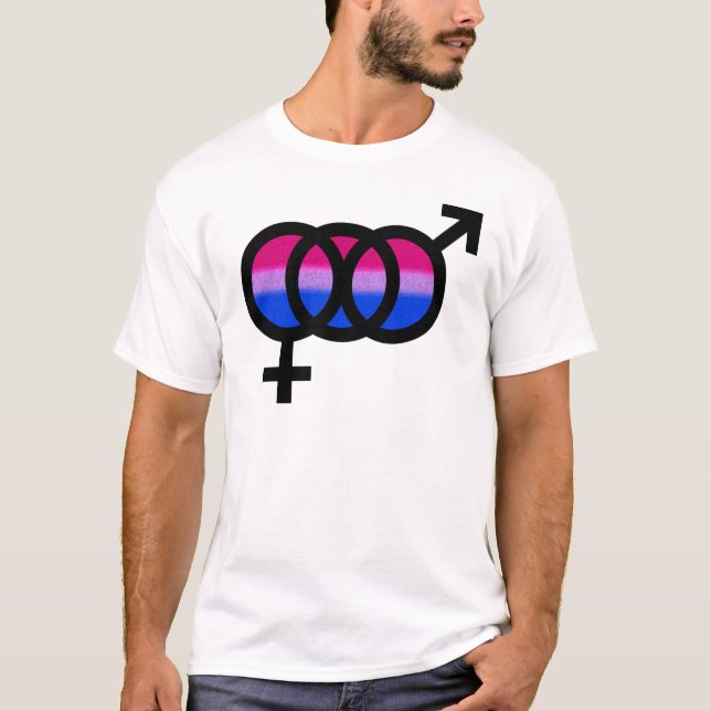 Bisexuelles Symbol T-Shirt (Vorderseite)