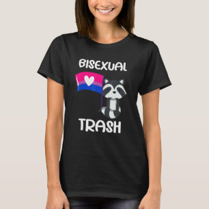 Bisexuelles Waschbären-Outfit Schwul Bi Pride Zeug T-Shirt